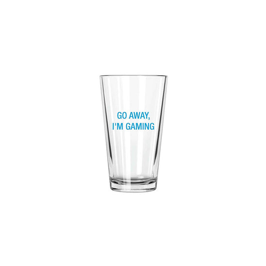 Go Away, I'm Gaming Pint Glass