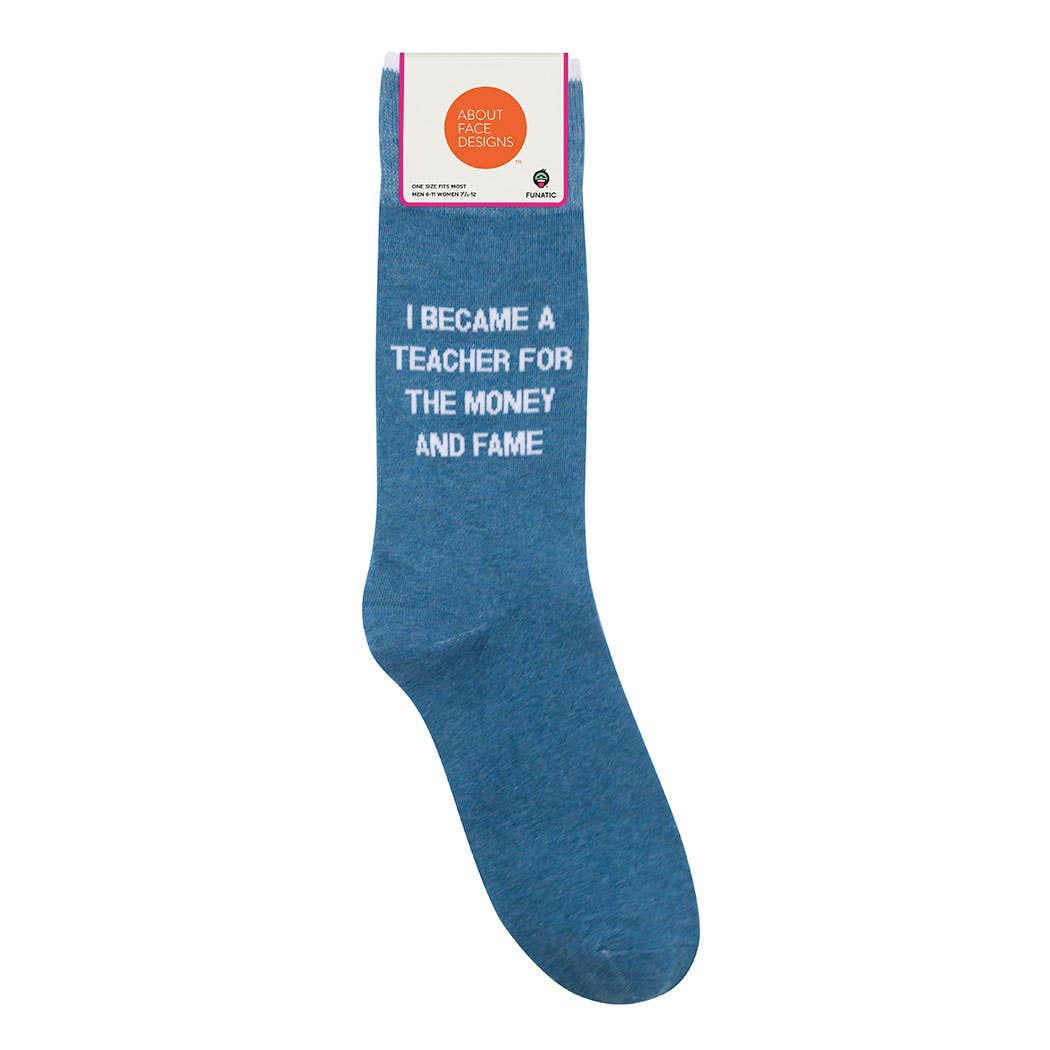 I Became a Teacher Socks