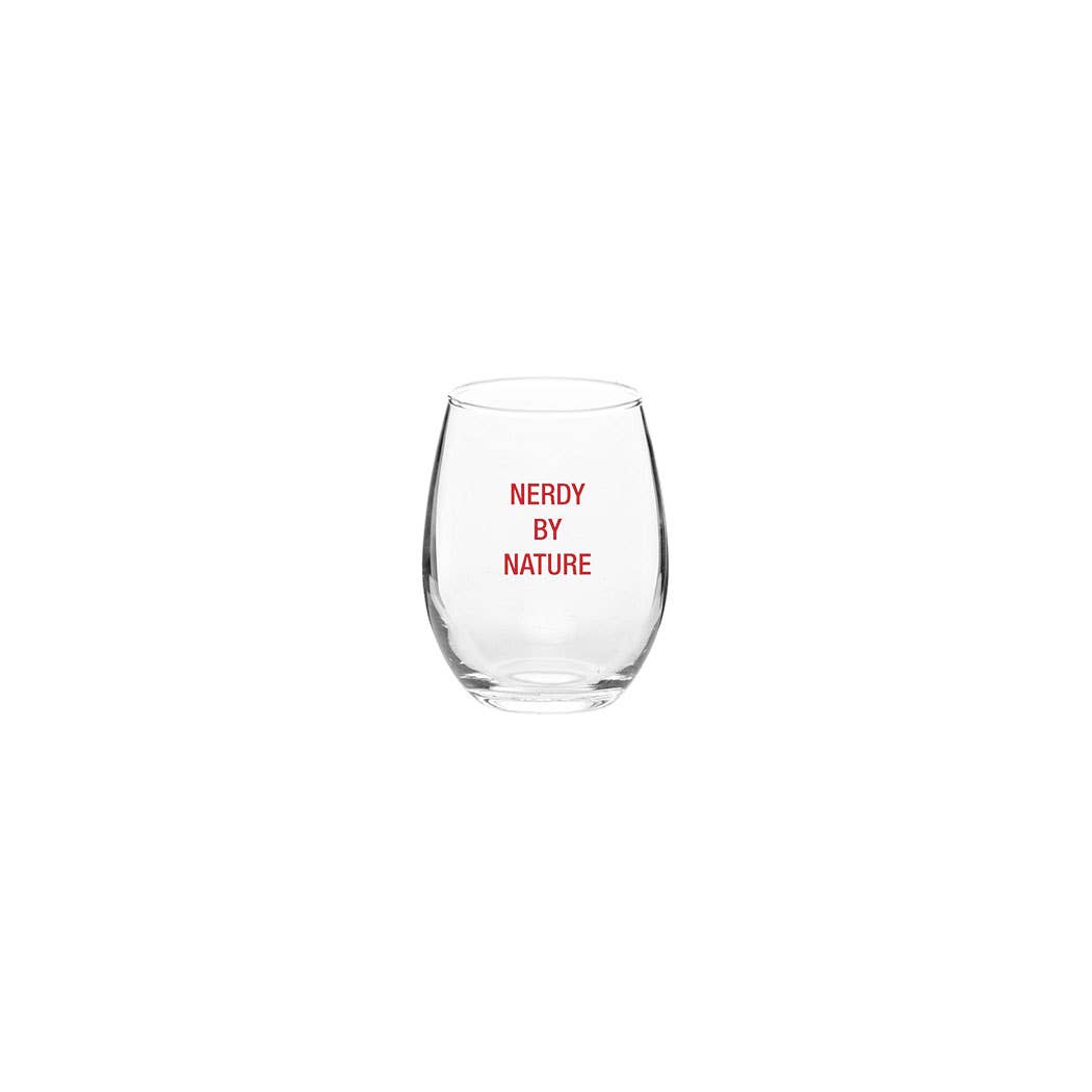 Nerdy By Nature Wine Glass