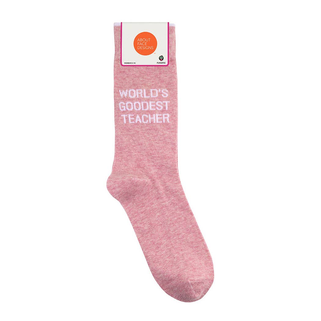 World's Goodest Teacher Socks