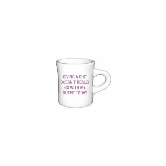 Giving a shit Diner Mug