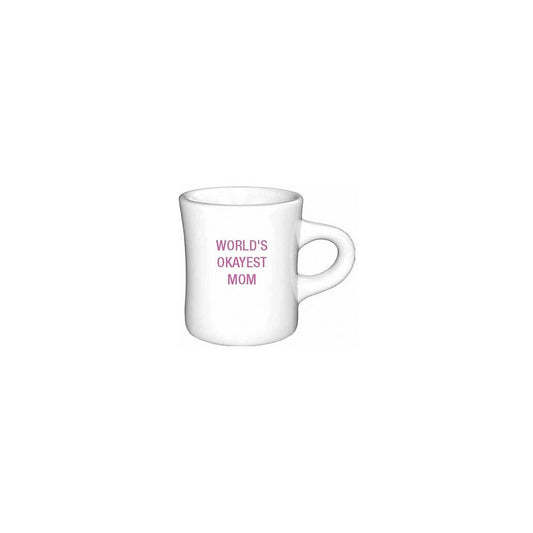 World's Okayest Mom Diner Mug