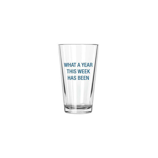 What a year this week has been. Pint Glass