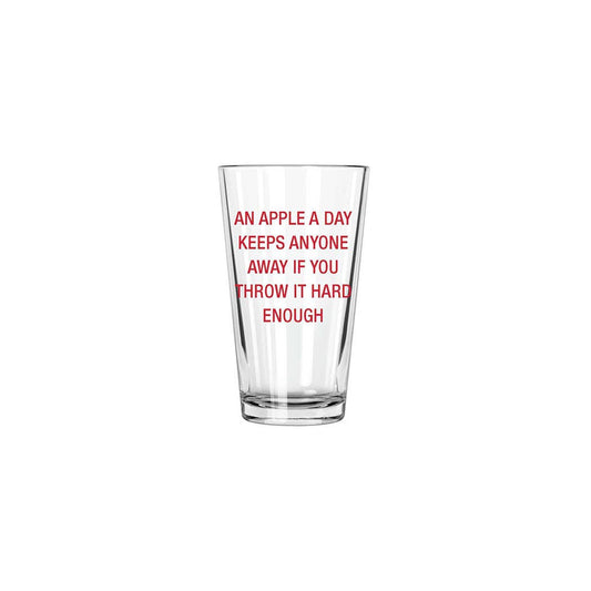 An apple a day keeps anyone away... Pint Glass