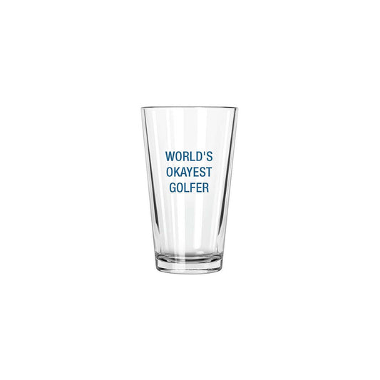 World's Okayest Golfer Pint Glass